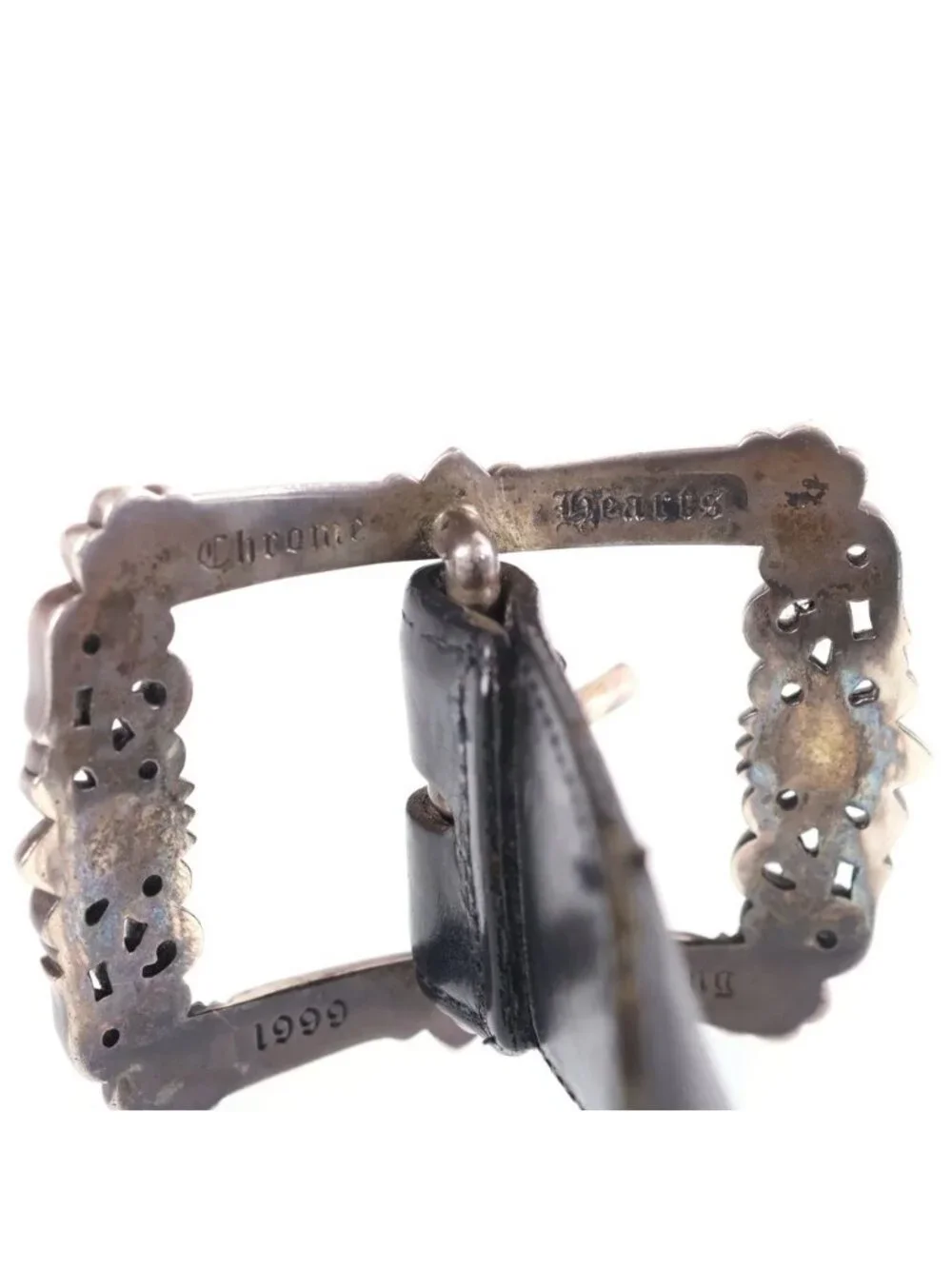 Chrome Hearts Blt Filigree Otj Buckle Leather Belt